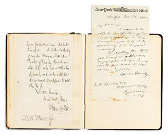 (ALBUM.) Autograph album containing over 30 autographs by mostly early 20th-century notables,